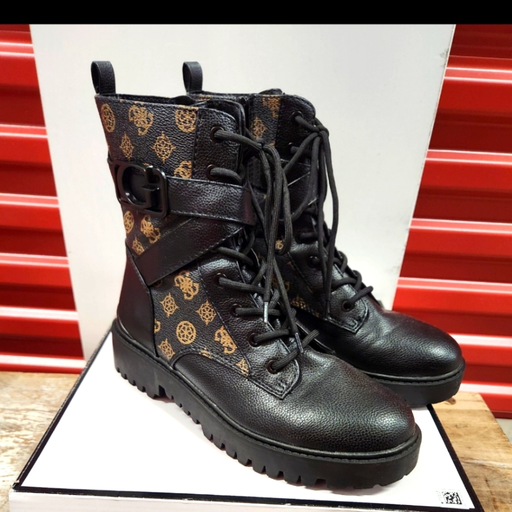Womens Guess combat boots